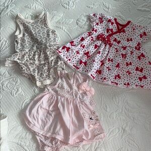 Adorable Baby Girl Dress and Romper Set